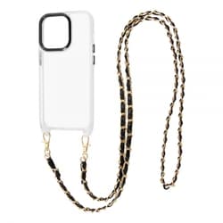 IS-P37STC1/CMCB [iPhone 14 Pro用 ケース ショルダーストラップ付 ブラック]