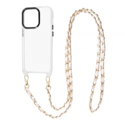 IS-P37STC1/CMCW [iPhone 14 Pro用 ケース ショルダーストラップ付 ホワイト]