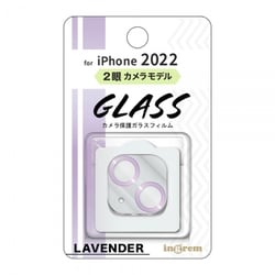 IN-P3638FG/CAMLD [iPhone 14/14 Plus用 カメラガラスフィルム ラベンダー]