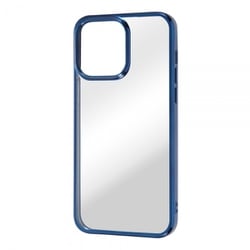 IN-P39HT2/AM [iPhone 14 Pro MAX用 ケース META Frame ブルー]