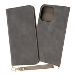 IN-P39DML1/GR [iPhone 14 Pro MAX用 ケース Raffine グレー]