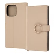 IN-P39TBC10/BE [iPhone 14 Pro MAX用 ケース KAKURing ベージュ]