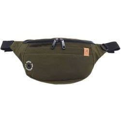 250-3052 カーキ [KANGOL（カンゴール） ウエストバッグ ボディーバッグ ワンショルダー レザータグ アイレット Garside 軽量 多機能]