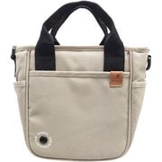 250-3054 ベージュ [KANGOL（カンゴール） 2WAY トートバッグ ショルダーバッグ レザータグ アイレット Garside 軽量 多機能]