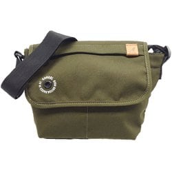 250-3057 カーキ [KANGOL（カンゴール） ショルダーバック Garside 軽量 多機能 レザータグ アイレット ヨコ型]