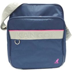 250-1020 ピンク [KANGOL（カンゴール） スクールショルダー 軽量多機能 KANGOLロゴ刺繍 タテ型 ショルダーバッグ ファスナー開閉]