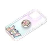 PG-WPT22Q08TAJ [iPhone 14 Pro用 リング付 抗菌ハイブリッドケース トムとジェリー]