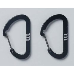 WIRE GATE CARABINER FLAT 65mm 2PCS MEQ2231020 [アウトドア フィールドギア アクセサリーカラビナ]