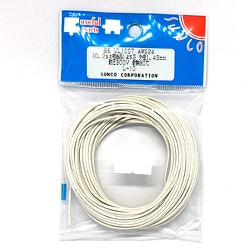 UL1007AWG24 L-10 WH [耐熱絶縁ビニル電線]