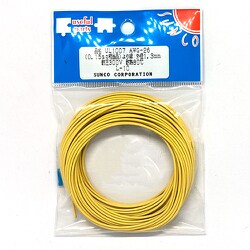 UL1007AWG26 L-10 YE [耐熱絶縁ビニル電線]
