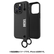 iPhone 14 Pro用 ケース Leather Handstrap Case FW22 black/white 50284