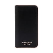 iPhone 14用 ケース Folio Case Black/Pale Vellum Border KSIPH-254-BPLVM