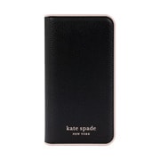 iPhone 14 Pro用 ケース Folio Case Black/Pale Vellum Border KSIPH-255-BPLVM