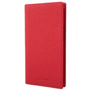 GBCSC-IP19RED [iPhone 14用 G-FOLIO シュランケンカーフレザー フォリオケース レッド]