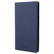 GBCSC-IP20NVY [iPhone 14 Pro用 ケース G-FOLIO シュランケンカーフレザー フォリオケース ネイビー]