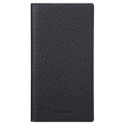 GBCSC-IP22BLK [iPhone 14 Pro Max用 G-FOLIO シュランケンカーフレザー フォリオケース ブラック]