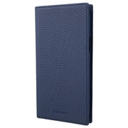 GBCSC-IP22NVY [iPhone 14 Pro Max用 G-FOLIO シュランケンカーフレザー フォリオケース ネイビー]