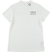 CECIL CGF2118TEWH1 [ラインロゴ モックネックSS]