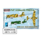 PK72155 1/72 フィアット G.50bis/AS イタリア戦闘攻撃機 [組立式プラスチックモデル]