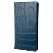 CBCFC-IP20BLU [iPhone 14 Pro用 G-FOLIO クロコ調PUレザー フォリオケース プルシャンブルー]