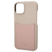 CSCSH-IP19SBP [iPhone 14用 Shrink PUレザーケース サンド/アンティークローズ]