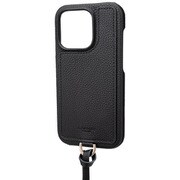CSSSH-IP20BLK [iPhone 14 Pro用 Shrink PUレザー ショルダーストラップケース アーバンブラック]