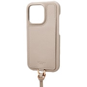 CSSSH-IP20SBG [iPhone 14 Pro用 Shrink PUレザー ショルダーストラップケース サンド]