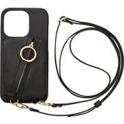 ML-CSIP22MP-2CRBK [iPhone 14 Pro用 ケース Clutch Ring Case black]