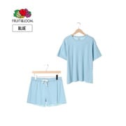 FRUIT OF THE LOOM ワッフル無地半袖 ブルーL 14796400