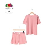 FRUIT OF THE LOOM ワッフル無地半袖 レッドS 14796400