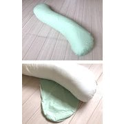 まくら ポリエステル抱き枕 ムジ 35×135cm グリーン