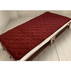 敷パッド テンセルボルケーノ 100X205 ボルドー