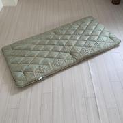羊毛混三層敷布団 エアー らくらく100X200 ブルー