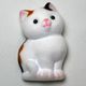 ふわふわねこちゃんマグネット ミケネコ / 左 [キャラクターグッズ]