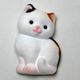 ふわふわねこちゃんマグネット ミケネコ / 右 [キャラクターグッズ]