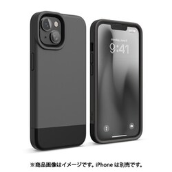 EL_INNCSPTGE_DL [iPhone 14用 ケース カバー 耐衝撃 衝撃吸収 GLIDE CASE ダークグレー/ブラック]