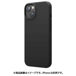 EL_INNCSSCS3_BK [iPhone 14用 ケース シリコン カバー SILICONE CASE ブラック]