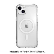 ME_INBCSPTTM_TR [iPhone 14 Plus用 ケース カバー クリア MagSafe対応 マグネット付 米軍MIL規格 ストラップホール付 耐衝撃 Atoms M トランスパレント]