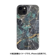 ME_INBCSPTMB_EB [iPhone14 Plus対応 ケース カバー 米軍MIL規格 耐衝撃 衝撃吸収 薄型 スマホカバー Marble エメラルドブルー]