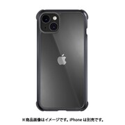 ME_INBCSPTOD_MB [iPhone 14 Plus用 ケース カバー クリア 耐衝撃 米軍MIL規格 衝撃吸収 Odyssey メタルブラック]