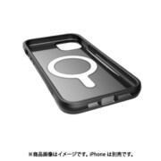 RT_INBCSPTCM_BK [iPhone 14 Plus用 ケース カバー MagSafe対応 マグネット付 米軍MIL規格 クリア 耐衝撃 薄型 半 Clutch ブラック]