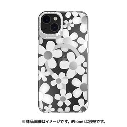 SE_INBCSPTIM_FL [iPhone 14 Plus用 ケース カバー MagSafe対応 マグネット付 米軍MIL規格 クリア アート 耐衝撃 Artist M フルール]