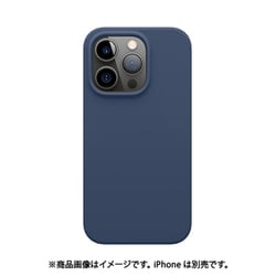 EL_INPCSSCMS_JI [iPhone 14 Pro用 ケース シリコン カバー MagSafe対応 マグネット内蔵 SOFT SILICONE CASE ジーンインディゴ]