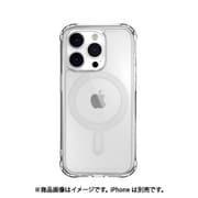 ME_INPCSPTTM_TR [iPhone 14 Pro用 ケース カバー クリア MagSafe対応 マグネット付 米軍MIL規格 ストラップホール付 耐衝撃 Atoms M トランスパレント]
