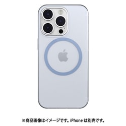 SE_INPCSPCVM_TL [iPhone 14 Pro用 ケース カバー MagSafe対応 マグネット付 薄型 軽量 フロストクリア Gravity M トランスパレントブルー]