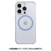 SE_INPCSPCVM_TL [iPhone 14 Pro用 ケース カバー MagSafe対応 マグネット付 薄型 軽量 フロストクリア Gravity M トランスパレントブルー]