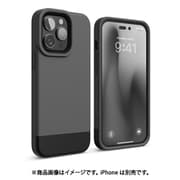 EL_INGCSPTGE_DL [iPhone 14 Pro MAX用 ケース カバー 耐衝撃 衝撃吸収 GLIDE CASE ダークグレー/ブラック]