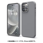 EL_INGCSSCS3_DG [iPhone 14 Pro MAX用 ケース シリコン カバー SILICONE CASE ダークグレー]