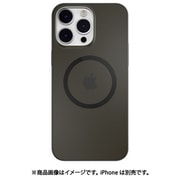 SE_INGCSPCVM_BK [iPhone 14 Pro MAX用 ケース カバー MagSafe対応 マグネット付 薄型 軽量 フロストクリア Gravity M トランスパレントブラック]