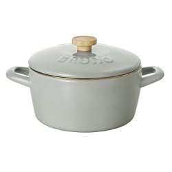 ホーロー両手鍋 20cm ブルーグリーン BHK280-BGR